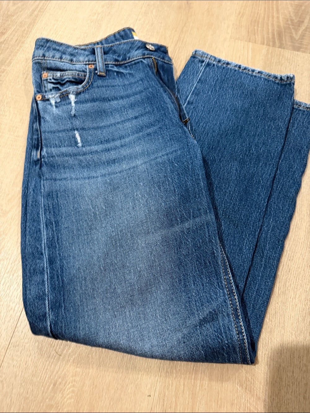 Maurices Women's Boot Cut Jeans in Medium Blue Denim